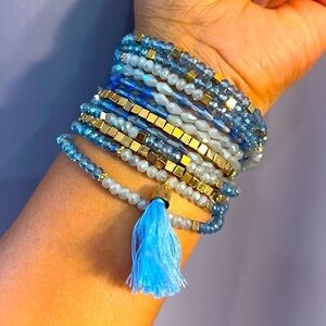 Blue and Gold Color Bracelet